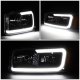 GMC Sierra 3500 2001-2007 Black Headlights Set LED DRL N2