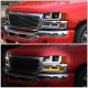 GMC Sierra 2500HD 2001-2006 Black LED DRL Headlights Switchback Bumper Lights N4