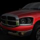 Dodge Ram 2500 2006-2009 Black Smoked Headlights LED Lights