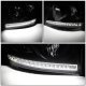 Dodge Ram 2500 2006-2009 Black Smoked Headlights LED Lights