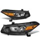 Honda Accord Coupe 2008-2012 Black Headlights