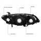 Honda Civic 2004-2005 Black Headlights
