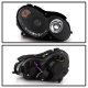 Mercedes Benz CLK 2003-2009 Black Halo Projector Headlights with LED DRL