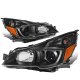 Subaru Outback 2010-2014 Black Facelifted Projector Headlights