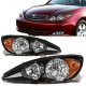 Toyota Camry 2002-2004 Black Euro Headlights