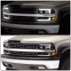 Chevy Suburban 2000-2006 Black LED DRL Headlights