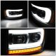 Dodge Ram 2500 2006-2009 Black Smoked Projector Headlights LED DRL Signals N1