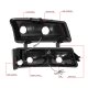 Chevy Silverado 2500HD 2003-2006 Black LED DRL Headlights Bumper Lights N2