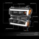 Chevy Silverado 1500 2019-2021 Black Projector Headlights LED DRL