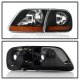 Ford F150 1997-2003 Black Harley Headlights Set