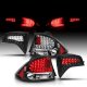 Honda Civic Sedan 2006-2011 LED Tail Lights Black