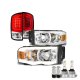 Dodge Ram 2002-2005 LED DRL Headlights Bulbs Set Complete Kit Tail Lights