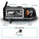 Dodge Ram 1994-2001 Black DRL Headlights