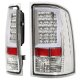GMC Sierra 2500HD 2007-2014 Custom LED Tail Lights Chrome Clear