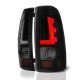 Chevy Silverado 2500HD 2001-2002 Black Smoked LED Tail Lights