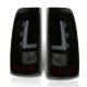 Chevy Silverado 3500 2001-2002 Black Smoked LED Tail Lights