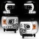 GMC Sierra 2015-2018 3500HD LED Signature DRL Projector Headlights