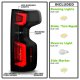 Chevy Silverado 2500HD 2020-2023 Black Smoked LED Tail Lights