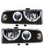 Chevy S10 1998-2004 Black Dual Halo Projector Headlights