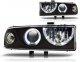 Chevy S10 1998-2004 Black Dual Halo Projector Headlights