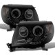 Toyota Tacoma 2005-2011 Black Smoked CCFL Halo Projector Headlights LED