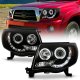 Toyota Tacoma 2005-2011 Black Smoked CCFL Halo Projector Headlights LED