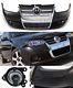 VW Golf 1999-2005 R32 Style Front Bumper Chrome Grille with Fog Lights