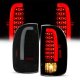 Toyota Tacoma 1995-2000 Black Smoked LED Tail Lights
