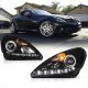 Mercedes Benz SLK 2005-2011 Black Projector Headlights with LED Daytime Running Lights