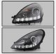 Mercedes Benz SLK 2005-2011 Black Projector Headlights with LED