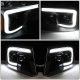 Ford F150 2004-2008 Black Tube DRL Projector Headlights LED Tail Lights