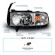 Dodge Ram 2500 1994-2002 Crystal Headlights Chrome LED