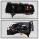 Dodge Ram 1994-2001 Black Smoked Halo Projector Headlights with LED