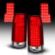Chevy 2500 Pickup 1988-1998 LED Tail Lights Red and Clear
