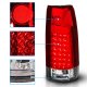 Chevy Tahoe 1995-1999 LED Tail Lights Red and Clear