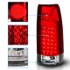 GMC Suburban 1992-1999 LED Tail Lights Red and Clear