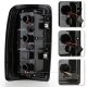 Chevy Suburban 2000-2006 Black Smoked LED Tail Lights