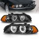 BMW 5 Series 1997-2000 Projector Headlights Black Halo