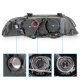 BMW 5 Series 1997-2000 Projector Headlights Black Halo