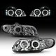 Pontiac GTO 2004-2006 Smoked Dual Halo Projector Headlights with LED