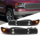 GMC Sierra 2500HD 2001-2006 Black Front Bumper Lights