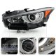 Infiniti Q50 2014-2017 Left Driver Side Projector Headlights LED DRL