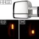 Toyota Tundra 2007-2013 Chrome Power Folding Tow Mirrors Smoked LED