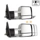 Toyota Tundra 2007-2013 Chrome Power Folding Tow Mirrors Smoked LED