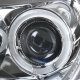 VW Beetle 1998-2005 Clear Halo Projector Headlights