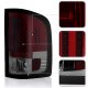 Chevy Silverado 2500HD 2007-2014 Red and Smoked LED Tail Lights