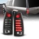 GMC Yukon Denali 1999-2000 Black LED Tail Lights