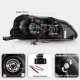 Honda Civic 1999-2000 Black Dual Halo Projector Headlights