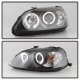 Honda Civic 1999-2000 Black Dual Halo Projector Headlights