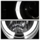 Honda Civic 1999-2000 Black Dual Halo Projector Headlights